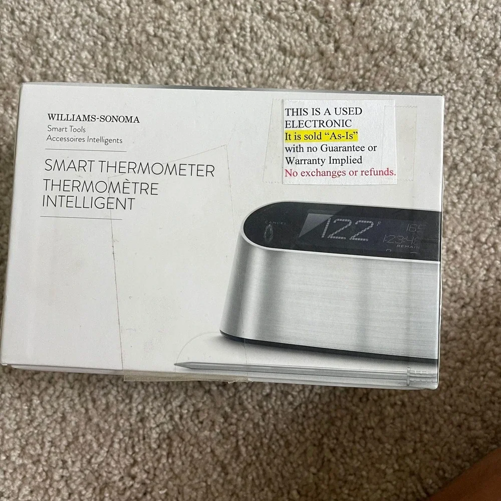 Williams Sonoma Smart‎ Thermometer Intelligent Probe Digital Display Wireless